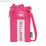 Benetton դրամապանակ Raspberry Mobile-ի պատյան Fuchsia գույնով