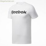 Տղամարդու կարճ թևքով մարզաշապիկ Reebok Graphic Series Linear Logo սպիտակ 2XL