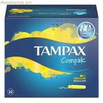 Սովորական COMPAK Tampax 178799.6 տամպոններ (22 հատ)