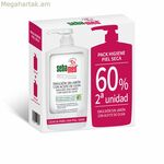 Ցնցուղի գել առանց օճառի Սեբամեդ չոր մաշկի համար՝ ձիթապտղի յուղով, 2 հատ