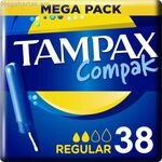 Սովորական թամպոններ Tampax Compak 38 unidades