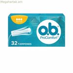 Սովորական տամպոններ Ob ProComfort 32 միավոր