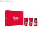 Կանացի օծանելիքի հավաքածու Dsquared2 Red Wood 3 հատ