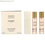 Կանացի օծանելիքի հավաքածու Chanel Twist & Spray Coco Mademoiselle 3 հատ