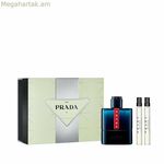 Տղամարդու օծանելիքի հավաքածու Prada EDT Luna Rossa Ocean 3 հատ
