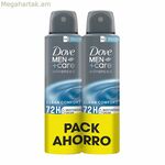 Սփրեյ Դեզոդորանտ Dove տղամարդկանց համար՝ մաքուր հարմարավետություն 150 մլ, թարմ տղամարդկանց համար, 2 հատ (2 հատ)