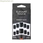 Եղունգների արհեստական եղունգներ Elegant Touch Core Colour Midnight black (24 հատ)