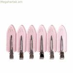 Մազերի սեղմակներ՝ ջրահարսի վարդագույն (6 հատ)