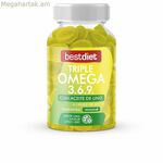 Օմեգա 3-6-9 լավագույն դիետիկ եռակի օմեգա մաստակներ 60 միավոր