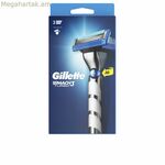 Ձեռքի սափրվելու սափրիչ Gillette Mach Turbo