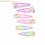 Մազերի սեղմակներ Inca բազմագույն միաեղջյուր 6 հատ