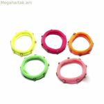 Մազերի կապիչներ Inca բազմագույն քարերով (5 հատ)