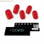 Արհեստական եղունգներ Nooves Crimson red գելային ինքնասոսնձվող կարմիր