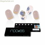 Արհեստական եղունգներ Nooves Elegant Floral Gel՝ ինքնակպչուն մետաղական