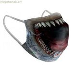 Հիգիենիկ բազմակի օգտագործման գործվածքային դիմակ 6-9 տարեկան շնաձուկ