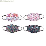 Հիգիենիկ դեմքի դիմակ DKD Home Decor բազմագույն 4 հատ