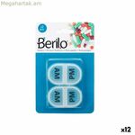 Դեղատուփ բաժանմունքներով Berilo թափանցիկ պլաստիկ 11,5 x 18 x 2,2 սմ հավաքածու (12 հատ)