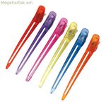 Մազերի սեղմիչներ Eurostil Pinzas Metal-plastico (6 uds)