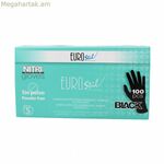 Միանգամյա օգտագործման ձեռնոցներ Eurostil Guantes Nitrilo Nitrile սև (100 հատ)