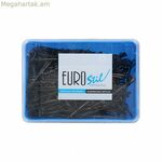 Մազերի սեղմակներ Eurostil Clips Negro (300 հատ)