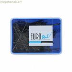 Մազերի սեղմակներ Eurostil Clips Negro 70 մմ