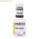 Եղունգների լաք ամրացնող Andreia Cotton Candy Top Coat Nº 01 Կաթնային սպիտակ 10,5 մլ