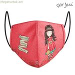 Հիգիենիկ բազմակի օգտագործման գործվածքային դիմակ Gorjuss կարմիր