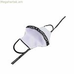 Հիգիենիկ բազմակի օգտագործման գործվածքային դիմակ Lola Casademunt սպիտակ՝ լոգոտիպով