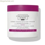 Մազերի դիմակ Christophe Robin Colour Shield մաքրող դիմակ (250 մլ)