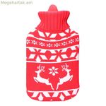 Ջրի տաքացման շիշ EDM 76770 Rojo/Blanco բրդյա 2 լ պլաստիկ