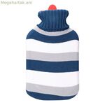 Ջրի տաք շիշ EDM 76772 Բազմագույն շերտերով բրդյա 2 լ