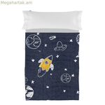 Անկողնային պարագաների հավաքածու HappyFriday Mr Fox Starspace բազմագույն, մեկտեղանոց, 2 հատ