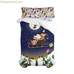 Վերմակի ծածկոցների հավաքածու HappyFriday XMAS բազմագույն, մեկտեղանի, 2 հատ