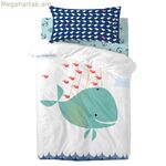 Մանկական մահճակալ HappyFriday Moshi Moshi Whale բազմագույն, 2 հատ