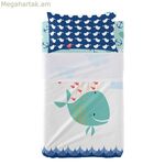 Անկողնային պարագաների հավաքածու HappyFriday Moshi Moshi Whale բազմագույն մանկական մահճակալ 2 հատ