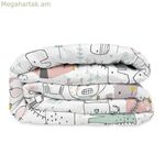 Անկողնու ծածկոց (ծածկոց) HappyFriday Moshi Moshi Բազմագույն 100 x 130 սմ կենդանիներ