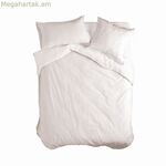 Սկանդինավյան ծածկոց HappyFriday Basic White 155 x 220 սմ