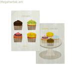 Խոհանոցային անձեռոցիկ HappyFriday Cupcakes բազմագույն 70 x 50 սմ (2 հատ)