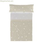 Անկողնային պարագաների հավաքածու HappyFriday Basic Kids Little Star Beige Single 180 x 270 սմ 2 հատ