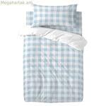 Մանկական մանկական մահճակալի հավաքածու HappyFriday Basic, կապույտ, 2 հատ