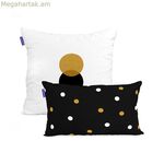 Բարձի պատյան HappyFriday Blanc Golden Dots բազմագույն 2 հատ