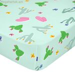 Ներքևի սավան՝ HappyFriday Moshi Moshi Cute Llamas Multicolor 90 x 200 x 32 սմ