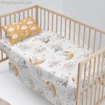 Հագեցած ներքևի սավան HappyFriday MOSHI MOSHI 28 x 2 x 38 սմ 120 x 180 սմ