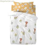 Մանկական մահճակալի բազմագույն հավաքածու HappyFriday Mr Fox World trip, 2 հատ