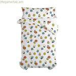 Վերմակի ծածկույթի հավաքածու HappyFriday Le Petit Prince Son Avion Multicolour Single 2 Pieces