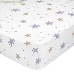 Հարմարեցված սավան HappyFriday Moshi Moshi Moons բազմագույն 60 x 120 x 14 սմ
