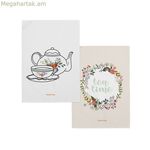 Խոհանոցային անձեռոցիկ HappyFriday Time To Tea բազմագույն 70 x 50 սմ (2 հատ)