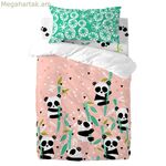 Մանկական մահճակալ HappyFriday Moshi Moshi Panda Garden վարդագույն, 2 հատ