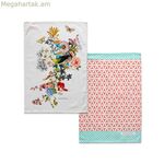 Խոհանոցային սփռոց HappyFriday ծաղկային ճյուղով բազմագույն 70 x 50 սմ (2 հատ)