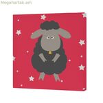 Կտավ HappyFriday Baleno Teen Little Sheep Բազմագույն 27 x 27 սմ